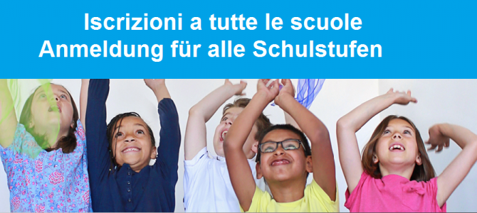 È tempo d’iscrizioni! Anmeldezeit! È tempo d’iscrizioni! Anmeldezeit!