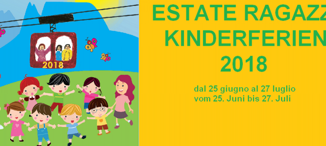 Per i genitori: ESTATE RAGAZZI 2018 Per i genitori: ESTATE RAGAZZI 2018