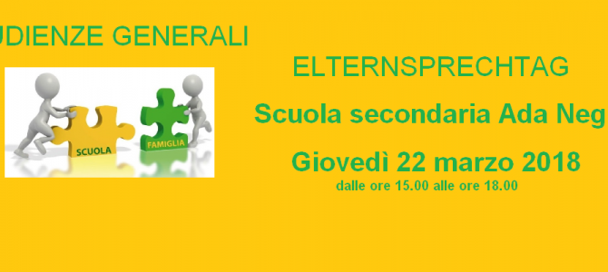 Udienze generali Scuola secondaria Ada Negri Udienze generali Scuola secondaria Ada Negri